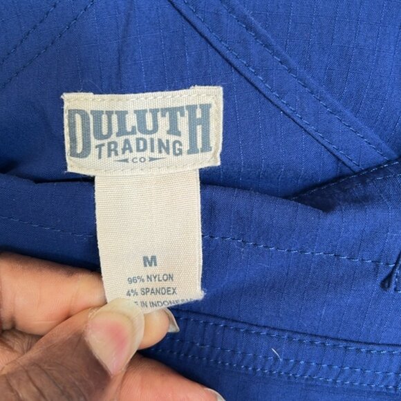 DULUTH TRADING CO. women’s Blue Heirloom Gardening shirt overalls. Size M. - Picture 2 of 11